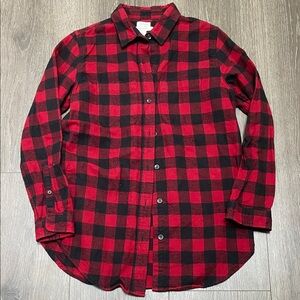 LL Bean Scotch Plaid Flannel Western Gorpcore Button Down - 100% Cotton
